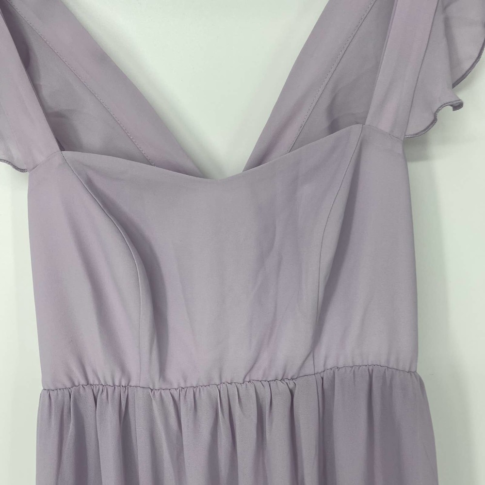 SHOW ME YOUR MUMU JUNE LILAC CHIFFON MAXI DRESS SIZE XS - Picture 4 of 4